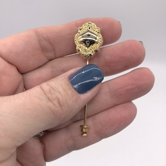 Vintage gold tone stick pin approximately 2.5” - Picture 3 of 4